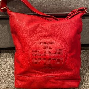 Red Tory Burch Shoulder Bag
